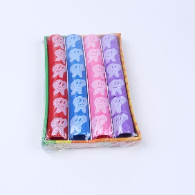 Wholesale mixed four colors 24pcs teeth rainbow spring