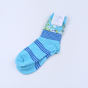 Wholesale fashion stripe blue socks