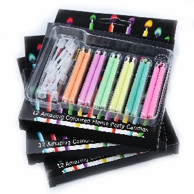 Wholesale Colorful  Flame Birthday Candle