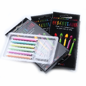 Wholesale Colorful  Flame Birthday Candle