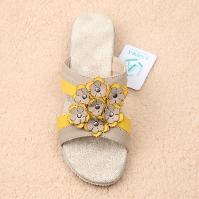 Wholesale Yellow Facinating Women's Slippers