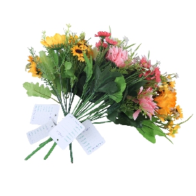 Wholesale Five Head Shining Decorative Artificial Sunflowers