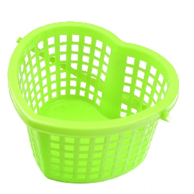 Wholesale Plastic Green Heart basket
