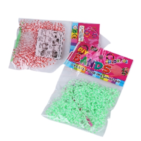 Wholesale Popular Rubber Band, Hair Elastic;Double color: Plum