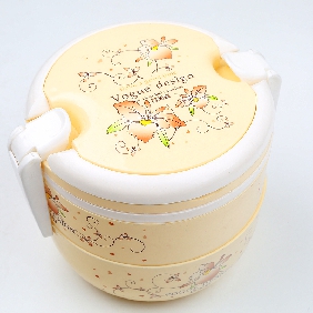 Wholesale Lunch box,Picnic box,Beige,Plastic lunch box,Layer 3 lunch box