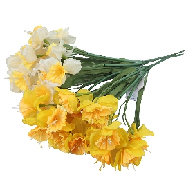 Wholesale Hot Sell Colorful Decorative Artificial Flower, 7 Chinese Narcissus