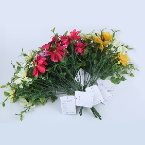 Wholesale Decoration Flower Fabric Artificial Flower Wholesale for Wedding Decoration, 7 Thai Sakura