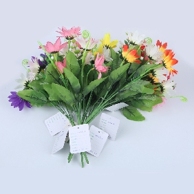 Wholesale Cheap Artificial Flower,the Poplular Seller Artificial Flower,6 Hippocampus Gerbera Daisy