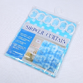 Wholesale Shower Curtain    Bath Curtain 1.8*1.8 with 12 hooks