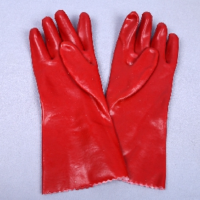Wholesale hot sales safety gloves/ red oil proof 35 safety gloves/ leather working gloves