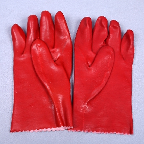 Wholesale hot sales safety gloves/ red oil proof safety gloves/ leather working gloves