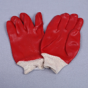 Wholesale hot sales safety gloves/ oil proof rib cuff working gloves/ working gloves