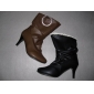 Hot sell women's fashion high heel boots with leather material
