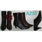 Wholesale PU material black color winter women's outdoor boots fashion style