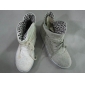 Wholesale Light color cloth material medium tall lady warm winter outdoor boots