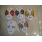 Beautiful White Hand Painted Venetian Mask For Mardi Gras Or Masquerade party