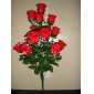 12pcs of fashion artificial rose flowers red color 97rn07