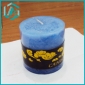 birthday blue craft candle