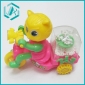 Kids wind-up plastic toy car with snowflake and light