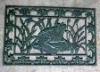 forg on lilly pad door mat