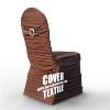 Wholesale ruffled lycra chair cover /spandex chair cover