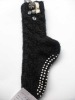 hand knitted anti Slip sock with jewel and dots