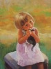High Quality Cute Child Oil Painting-People Oil Painting