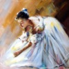 Wholesale 100% Handmad Portrait Dancing Chinese Oil Painting