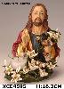 Wholesale Jesus polyresin religious figure with candle holder