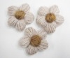 hand knitted flower