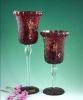 mosaic glass candlestick