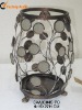 metal table candle holder with glasses