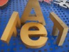 Wholesale 304/316 Metal numbers/ coating words