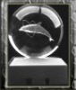 K9 crystal laser fish crystal ball
