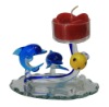 Wholesale New Crystal Glass Gifts Candleholder Craft