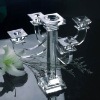 Wholesale clear crystal candle holder