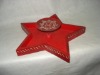 Wholesale Star red stripe candle holder