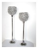 Wholesale bling tealight lamps, bead candle holder, acrylic bead candle holder,