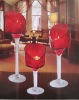 Wholesale heart shape glass candle holder
