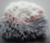 Wholesale Fashion warm striped animal rabbit fur knitted beanie