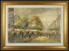 Wholesale landscape framed hand painted canvas oil painting