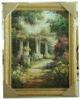 Gardenscape Oil Painting With Frame