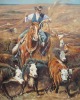 Wholesale handmade classical hunting portrait oil painting