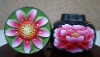Painted black pottery toothpick box