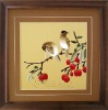 100% Chinese hand embroidery paintings birds