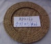 Handmade Round Natural Garden Seagrass Tray