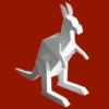 Wholesale Folded paper Toy Kangaroo for children colouring