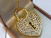 Wholesale TAT-U7-03 Jewellery Golden Heart Style USB