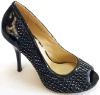 Wholesale lady high heel peeptoe shoes