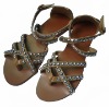 Wholesale 2010 new fashion lady sandals with decorations
